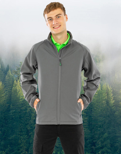 Men's Recycled 2-Layer Printable Softshell Jacket