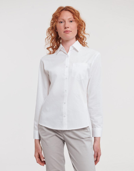 Ladies' Cotton Poplin Shirt LS
