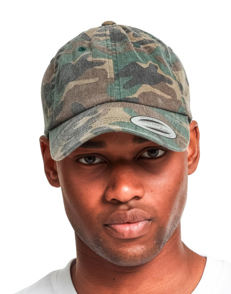 Low Profile Camo Washed Cap
